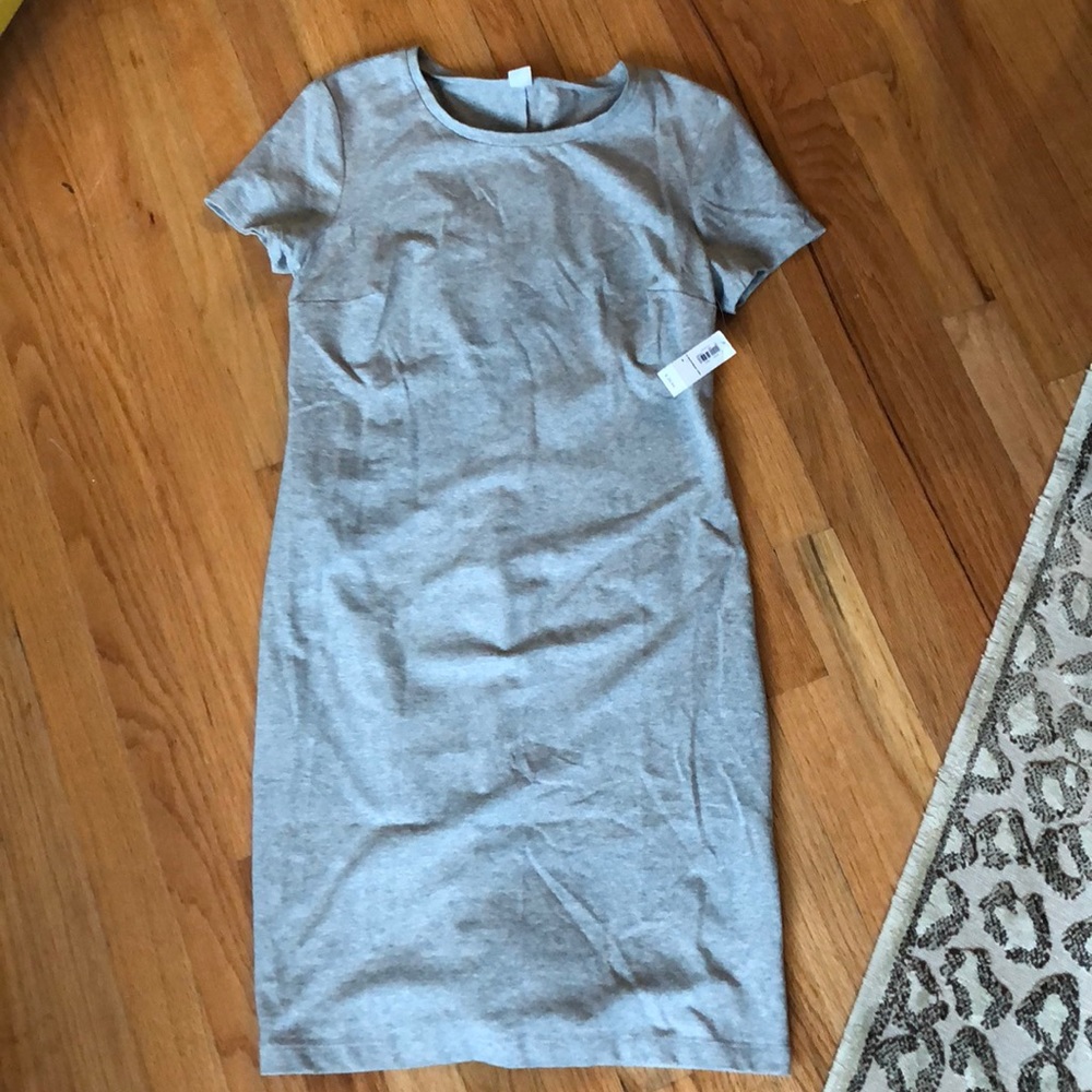 Old Navy Grey Slim Fit TShirt Dress